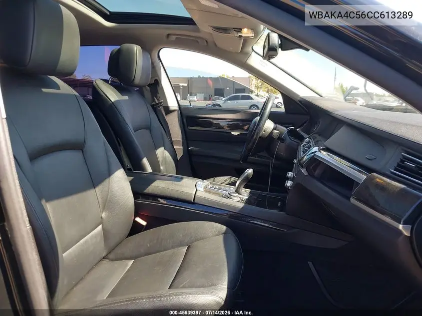 2012 BMW 740I VIN: WBAKA4C56CC613289 Lot: 45639397