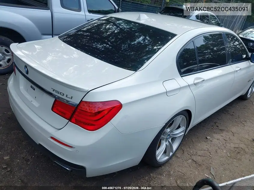 2012 BMW 750Li xDrive VIN: WBAKC8C52CC435091 Lot: 45671270