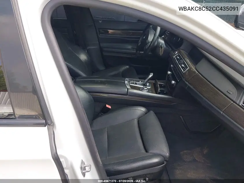 2012 BMW 750Li xDrive VIN: WBAKC8C52CC435091 Lot: 45671270