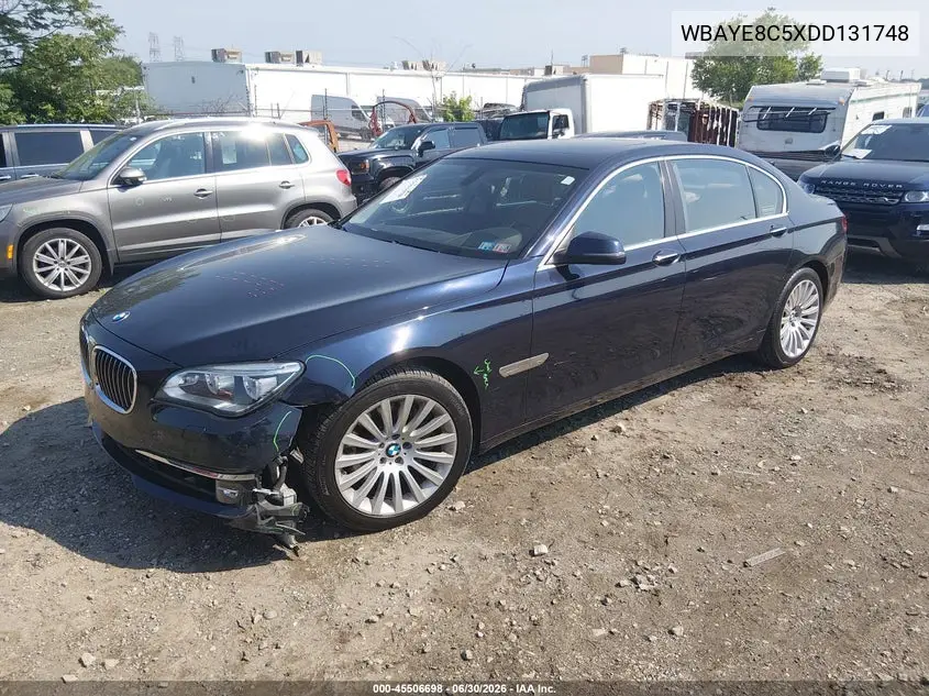 2013 BMW 750Li VIN: WBAYE8C5XDD131748 Lot: 45506698