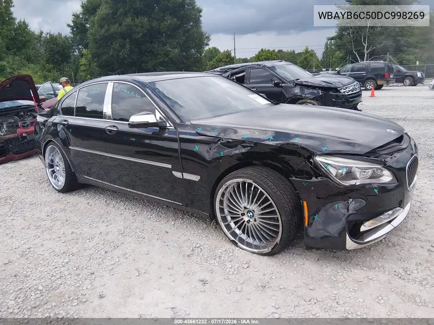 2013 BMW 750I xDrive VIN: WBAYB6C50DC998269 Lot: 45661232