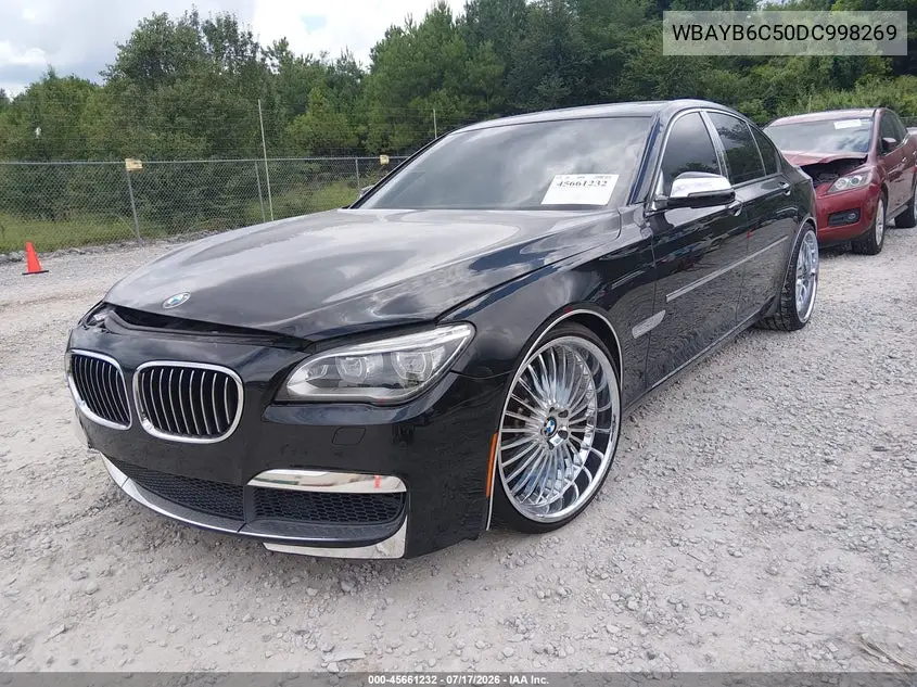 2013 BMW 750I xDrive VIN: WBAYB6C50DC998269 Lot: 45661232