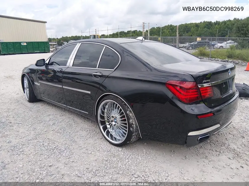 2013 BMW 750I xDrive VIN: WBAYB6C50DC998269 Lot: 45661232