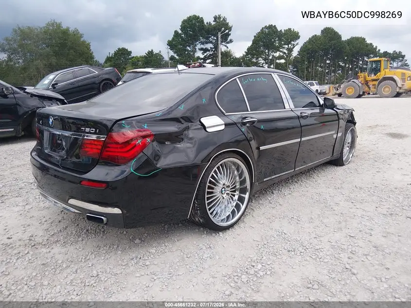 2013 BMW 750I xDrive VIN: WBAYB6C50DC998269 Lot: 45661232