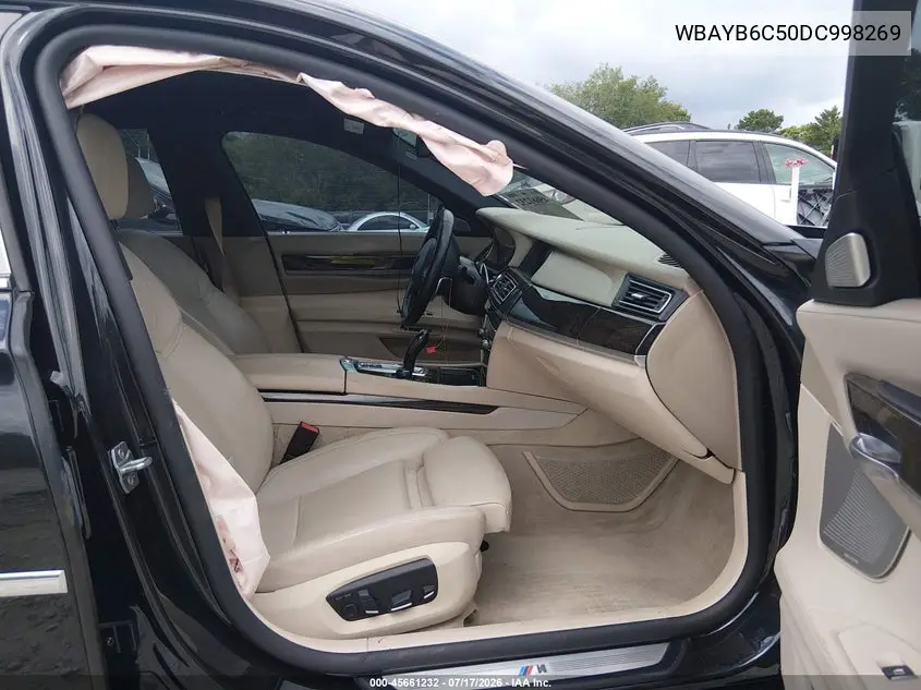 2013 BMW 750I xDrive VIN: WBAYB6C50DC998269 Lot: 45661232