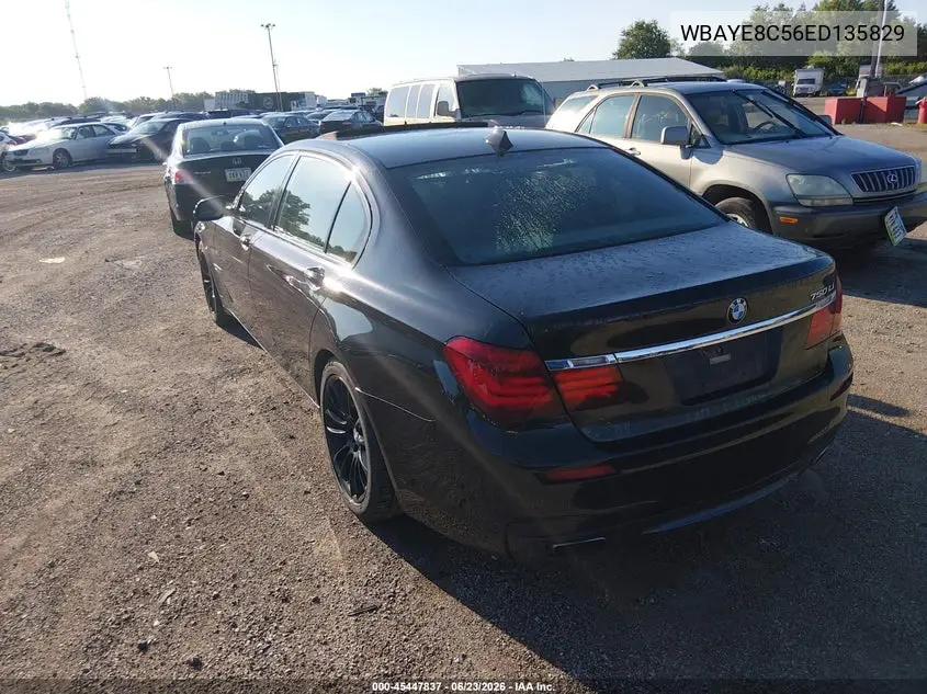 2014 BMW 750Li VIN: WBAYE8C56ED135829 Lot: 45447837