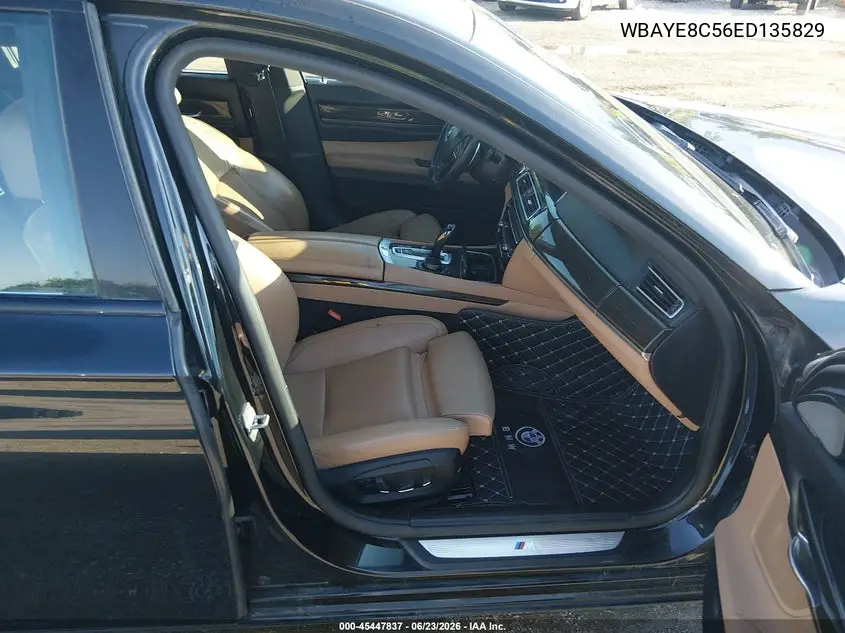 2014 BMW 750Li VIN: WBAYE8C56ED135829 Lot: 45447837