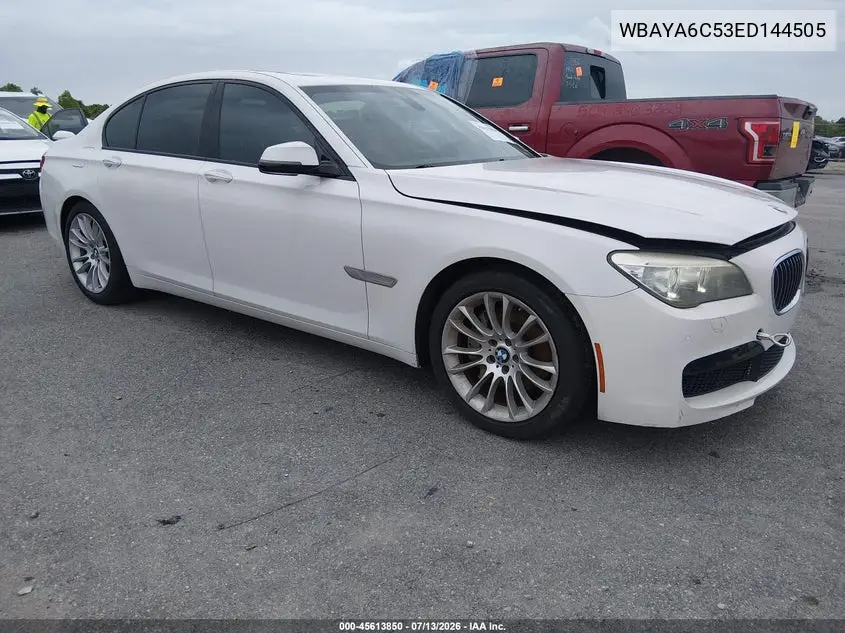 2014 BMW 740I VIN: WBAYA6C53ED144505 Lot: 45613850