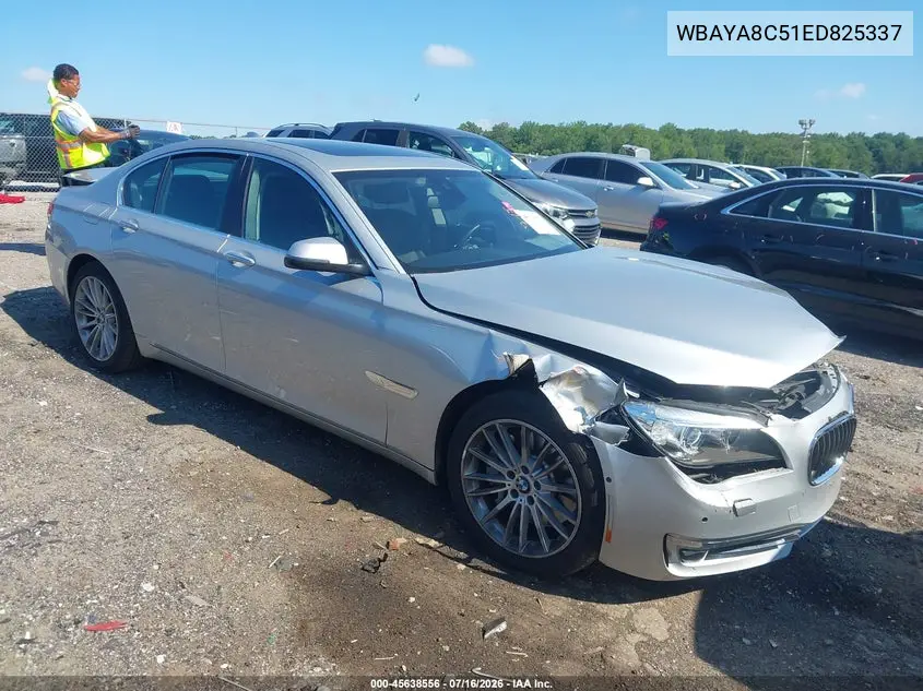 2014 BMW 750I VIN: WBAYA8C51ED825337 Lot: 45638556