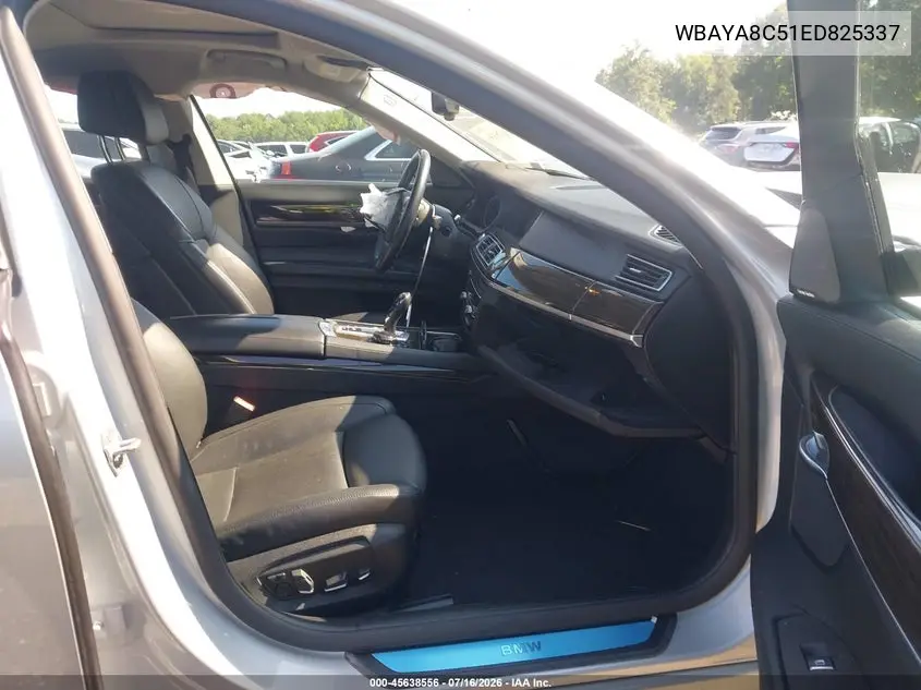 2014 BMW 750I VIN: WBAYA8C51ED825337 Lot: 45638556