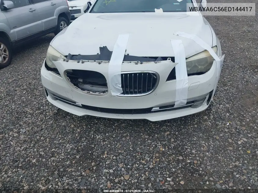 2014 BMW 740I VIN: WBAYA6C56ED144417 Lot: 45669619