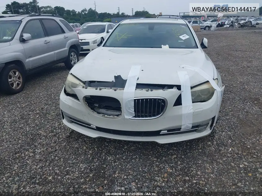 2014 BMW 740I VIN: WBAYA6C56ED144417 Lot: 45669619