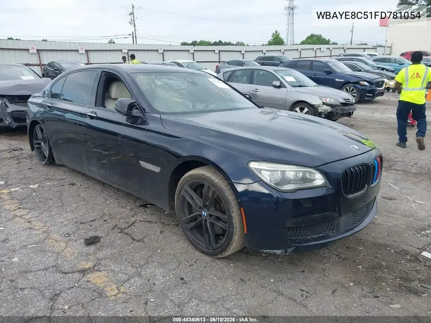 2015 BMW 750Li VIN: WBAYE8C51FD781054 Lot: 45340613