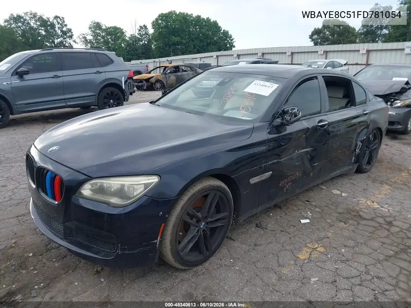 2015 BMW 750Li VIN: WBAYE8C51FD781054 Lot: 45340613