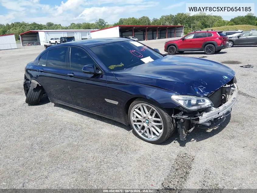 2015 BMW 750Li xDrive VIN: WBAYF8C5XFD654185 Lot: 45418570