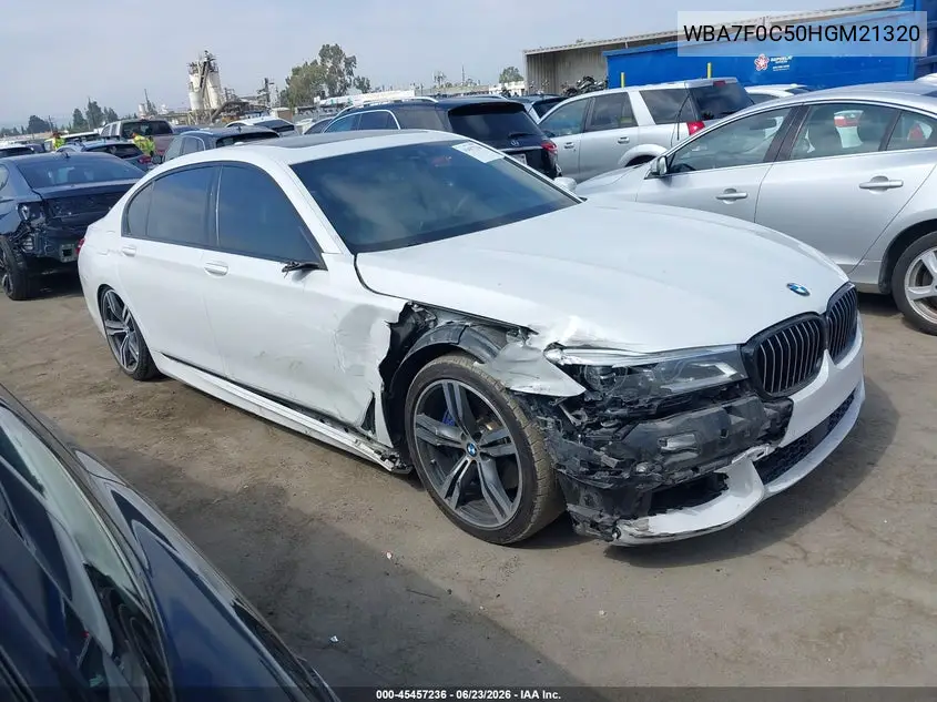 2017 BMW 750I VIN: WBA7F0C50HGM21320 Lot: 45457236