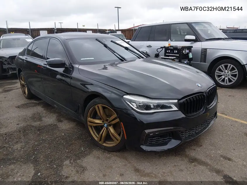 2017 BMW 750I VIN: WBA7F0C32HGM21544 Lot: 45485387