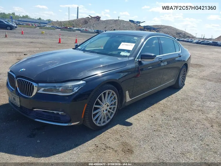 2017 BMW Alpina B7 xDrive VIN: WBA7F2C57HG421360 Lot: 45580472