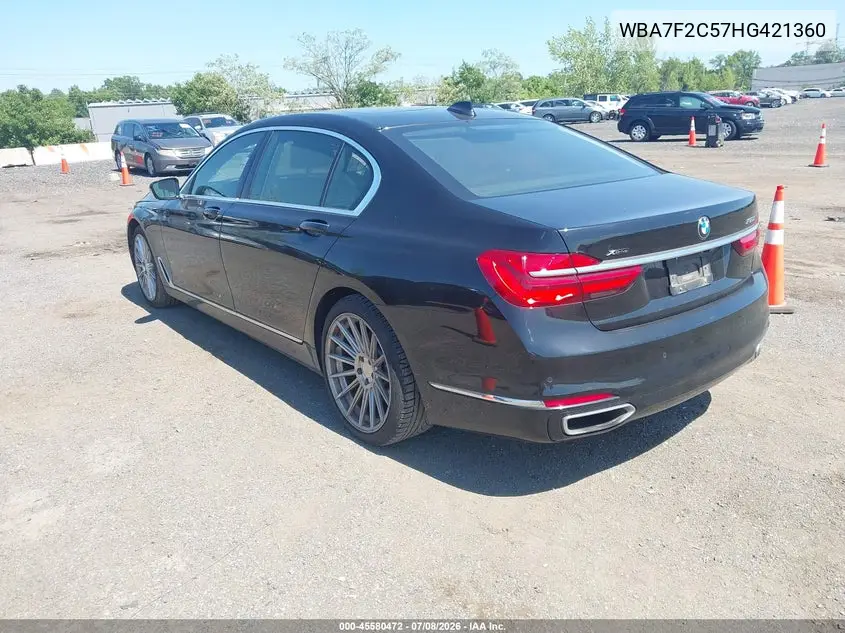 2017 BMW Alpina B7 xDrive VIN: WBA7F2C57HG421360 Lot: 45580472