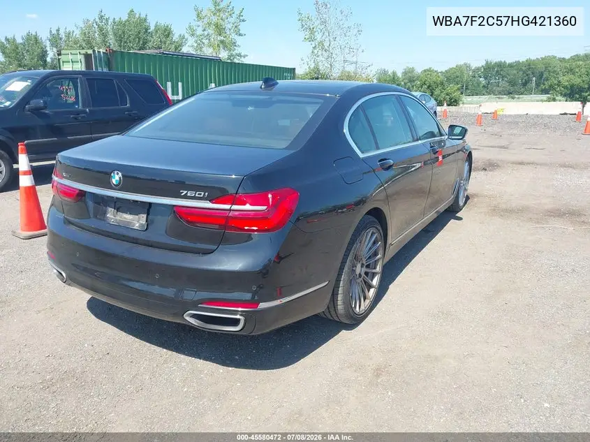 2017 BMW Alpina B7 xDrive VIN: WBA7F2C57HG421360 Lot: 45580472