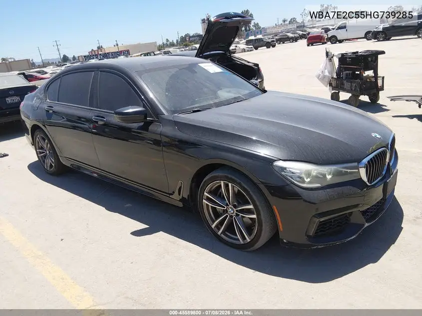 2017 BMW 740I VIN: WBA7E2C55HG739285 Lot: 45589800