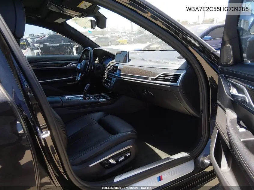 2017 BMW 740I VIN: WBA7E2C55HG739285 Lot: 45589800
