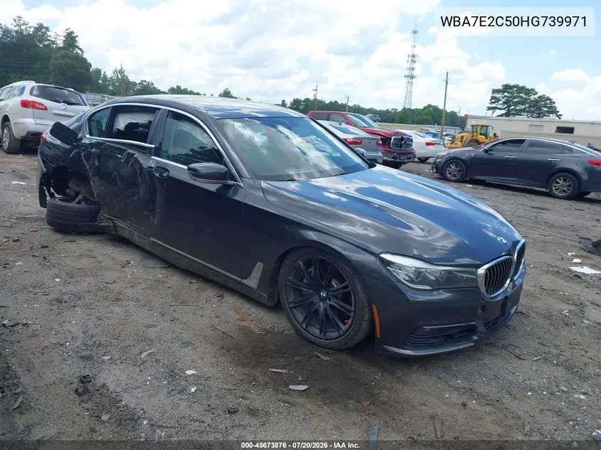 2017 BMW 740I VIN: WBA7E2C50HG739971 Lot: 45673876