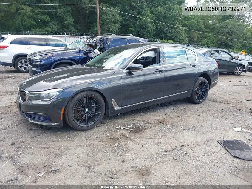 2017 BMW 740I VIN: WBA7E2C50HG739971 Lot: 45673876