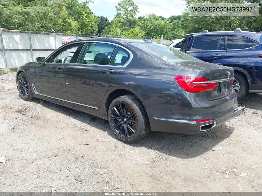 2017 BMW 740I VIN: WBA7E2C50HG739971 Lot: 45673876