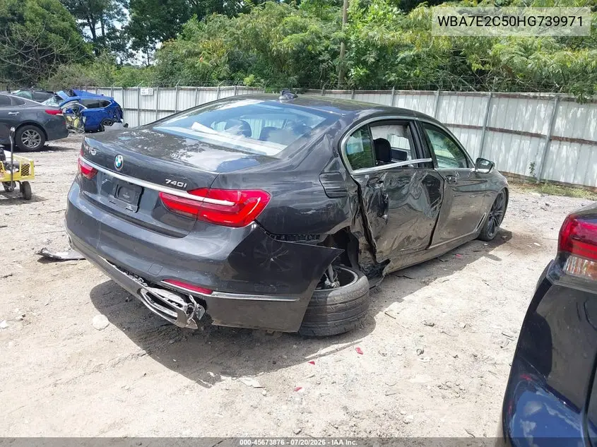 2017 BMW 740I VIN: WBA7E2C50HG739971 Lot: 45673876
