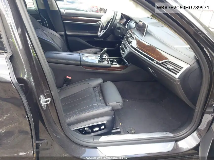 2017 BMW 740I VIN: WBA7E2C50HG739971 Lot: 45673876