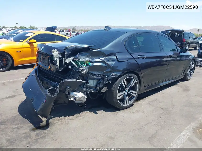 2018 BMW 7 Series 750I VIN: WBA7F0C54JGM22590 Lot: 45388199