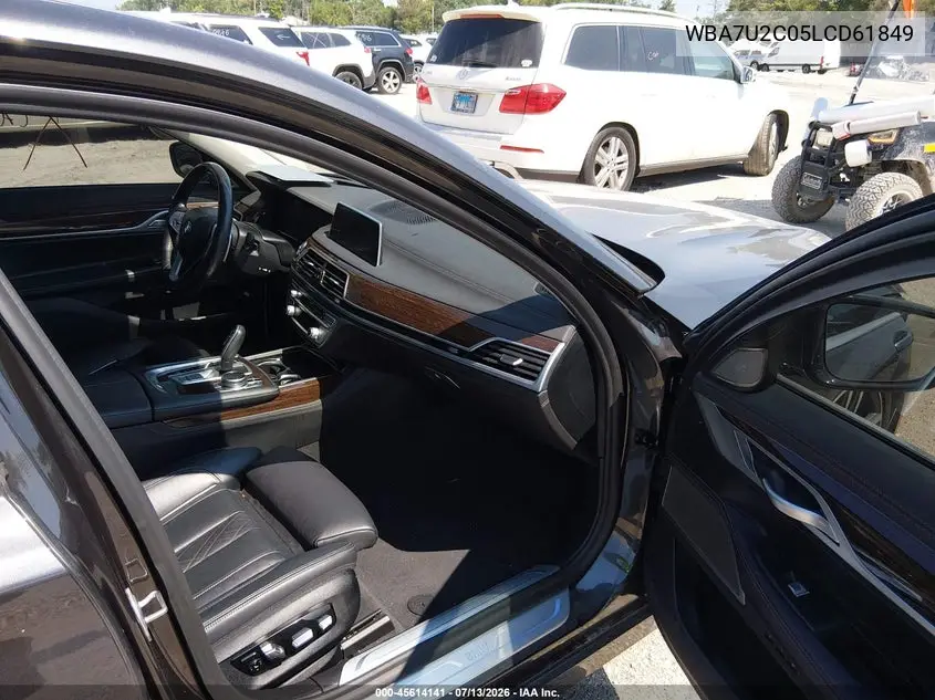 2020 BMW 750I xDrive VIN: WBA7U2C05LCD61849 Lot: 45614141