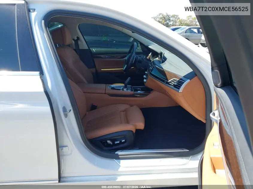 2021 BMW 740I VIN: WBA7T2C0XMCE56525 Lot: 45539893