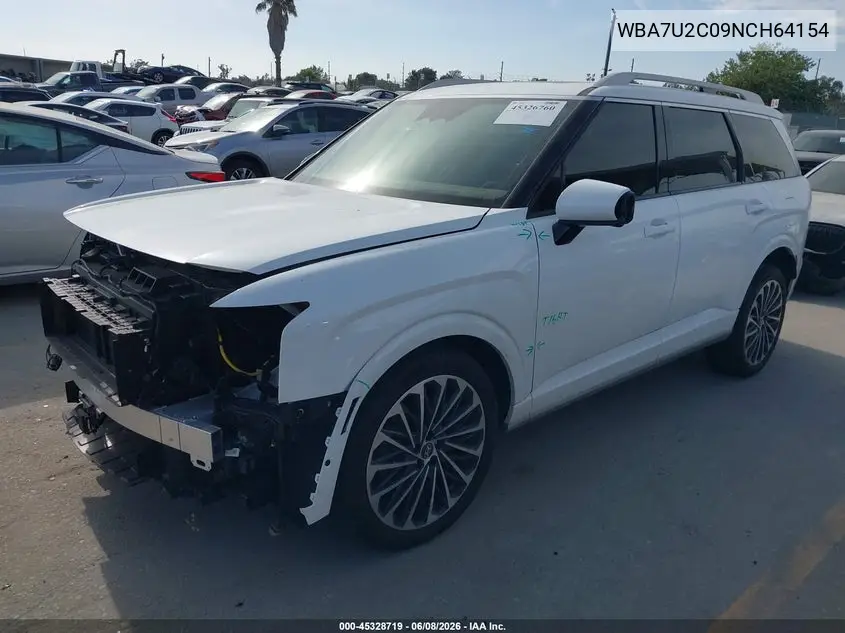 2022 BMW 750 I xDrive VIN: WBA7U2C09NCH64154 Lot: 45328719