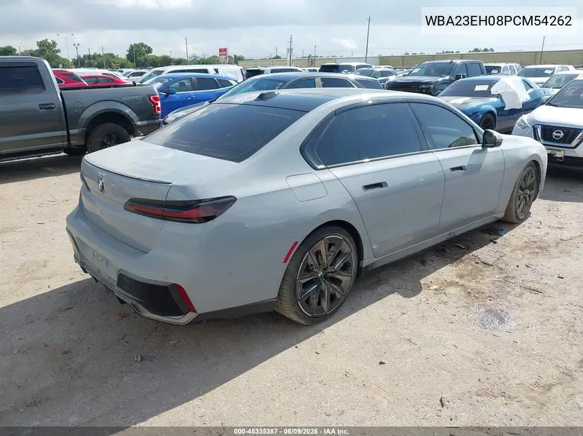 2023 BMW 740 I VIN: WBA23EH08PCM54262 Lot: 45335387
