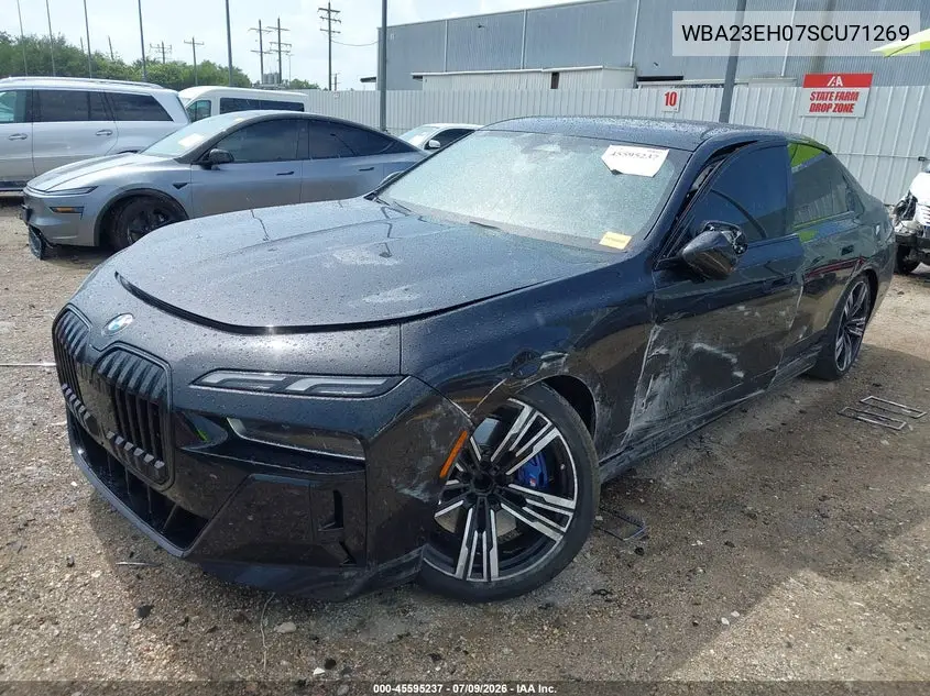 2025 BMW 740I VIN: WBA23EH07SCU71269 Lot: 45595237