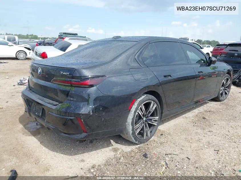 2025 BMW 740I VIN: WBA23EH07SCU71269 Lot: 45595237