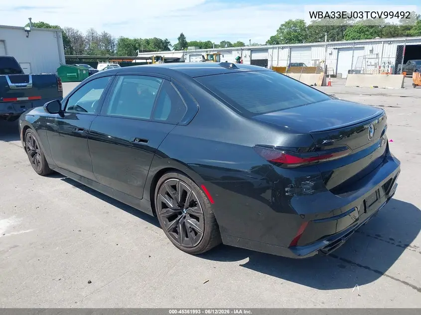 2026 BMW 760I xDrive VIN: WBA33EJ03TCV99492 Lot: 45361993