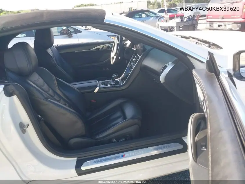 2019 BMW M850I xDrive VIN: WBAFY4C50KBX39620 Lot: 43376677