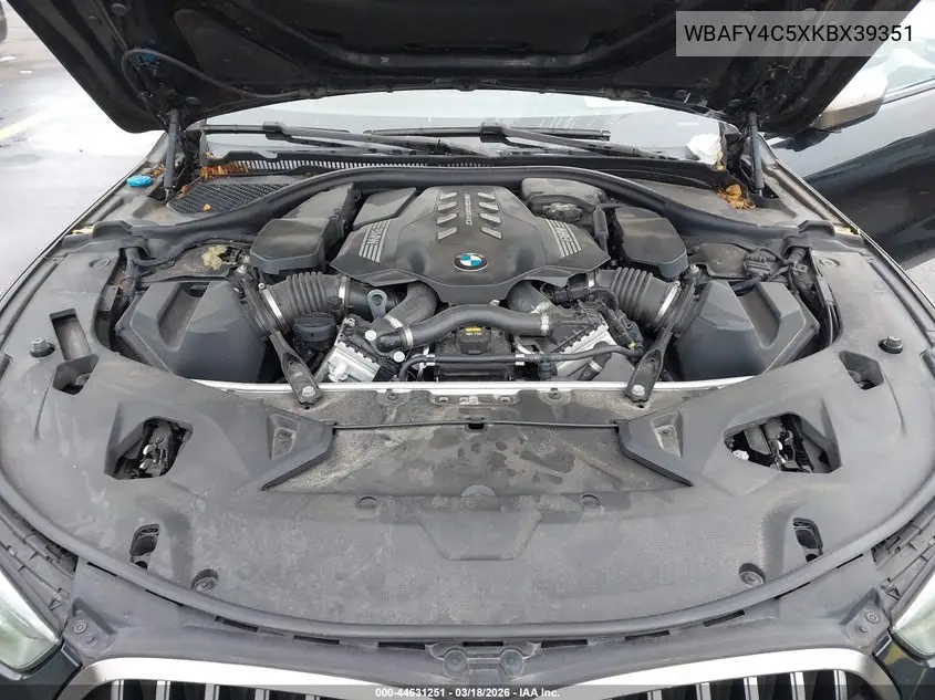 2019 BMW M850I xDrive VIN: WBAFY4C5XKBX39351 Lot: 44631251