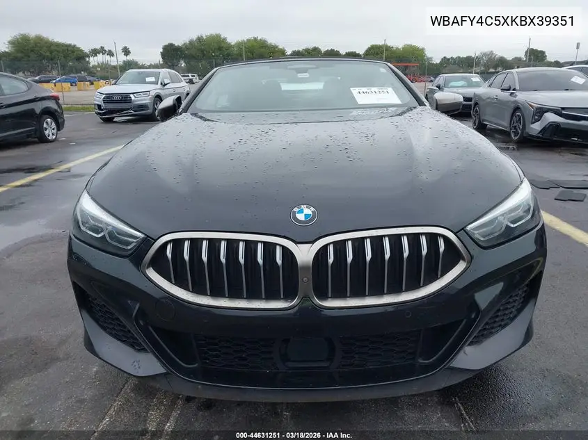 2019 BMW M850I xDrive VIN: WBAFY4C5XKBX39351 Lot: 44631251