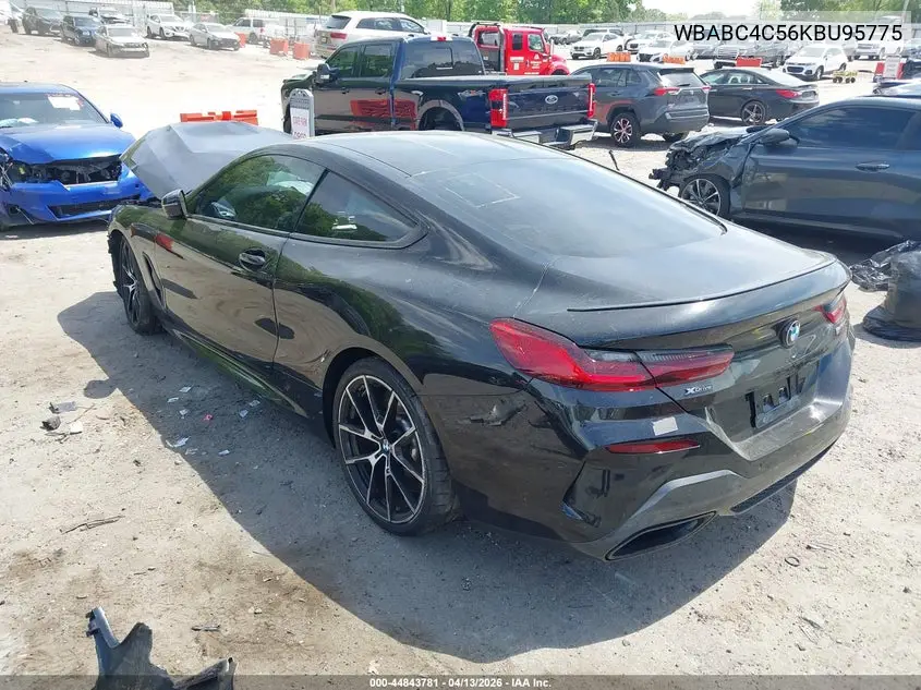 2019 BMW M850I xDrive VIN: WBABC4C56KBU95775 Lot: 44843781