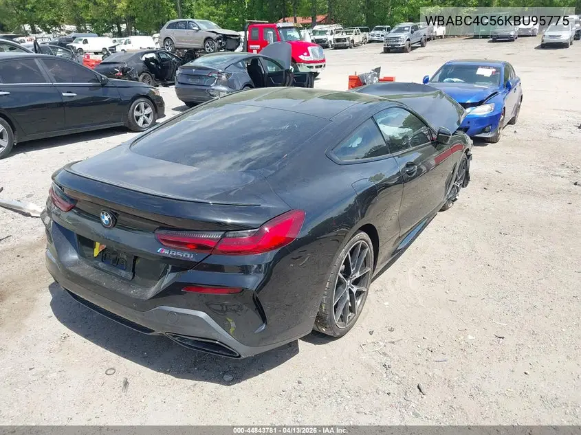 2019 BMW M850I xDrive VIN: WBABC4C56KBU95775 Lot: 44843781