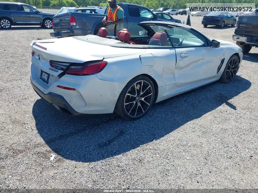 2019 BMW M850I xDrive VIN: WBAFY4C59KBX29572 Lot: 45236241