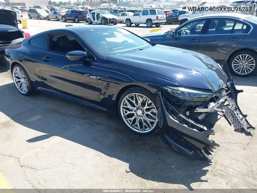 2019 BMW M850I xDrive VIN: WBABC4C5XKBU96217 Lot: 45480673