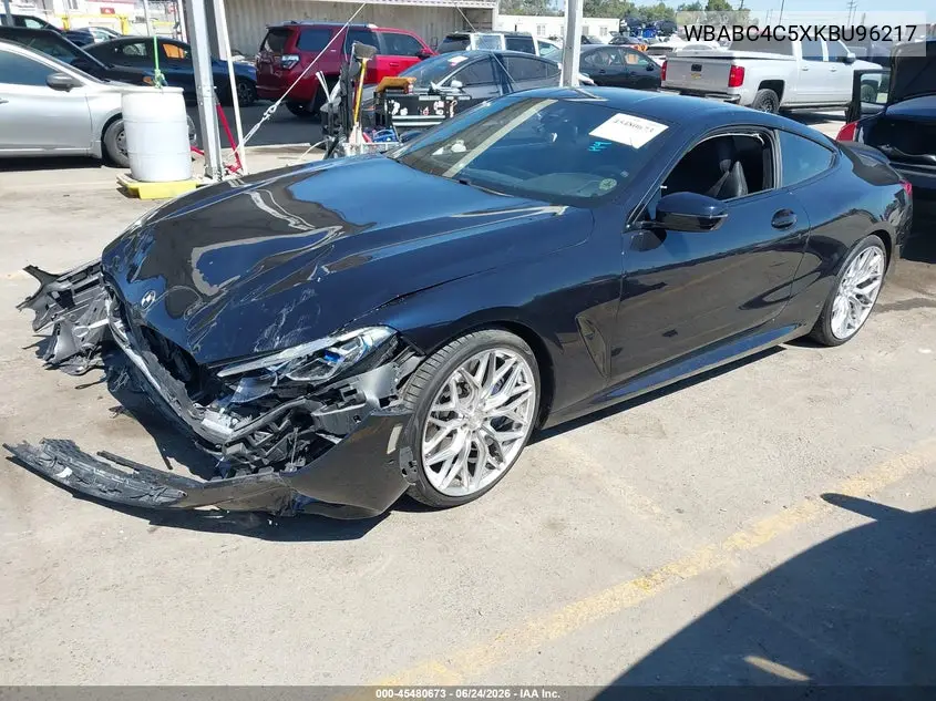 2019 BMW M850I xDrive VIN: WBABC4C5XKBU96217 Lot: 45480673