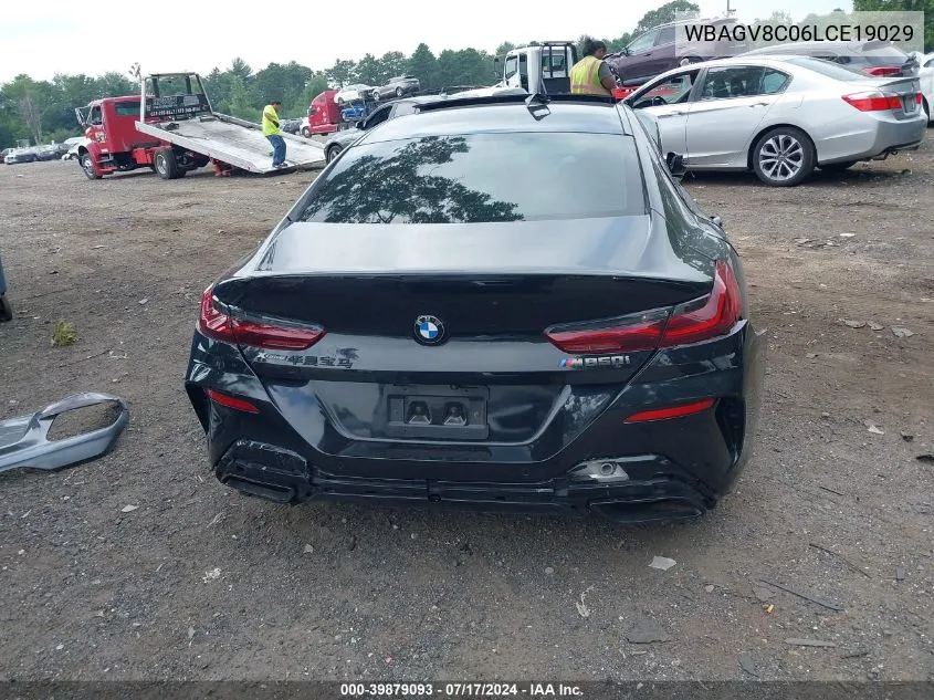2020 BMW M850I Gtan Coupe xDrive VIN: WBAGV8C06LCE19029 Lot: 39879093