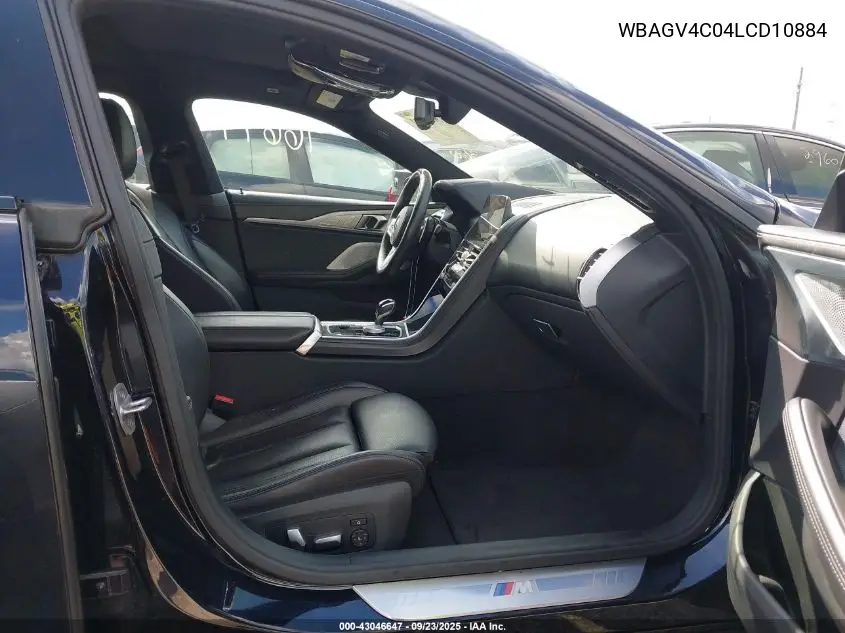 2020 BMW 840I Gran Coupe xDrive VIN: WBAGV4C04LCD10884 Lot: 43046647