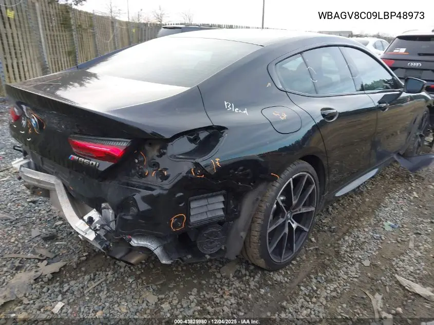 2020 BMW M850I Gtan Coupe xDrive VIN: WBAGV8C09LBP48973 Lot: 43825980